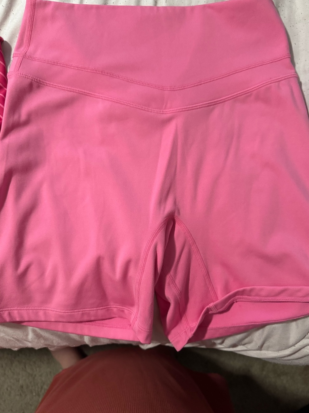 High-Rise Pink Women's Bike Shorts